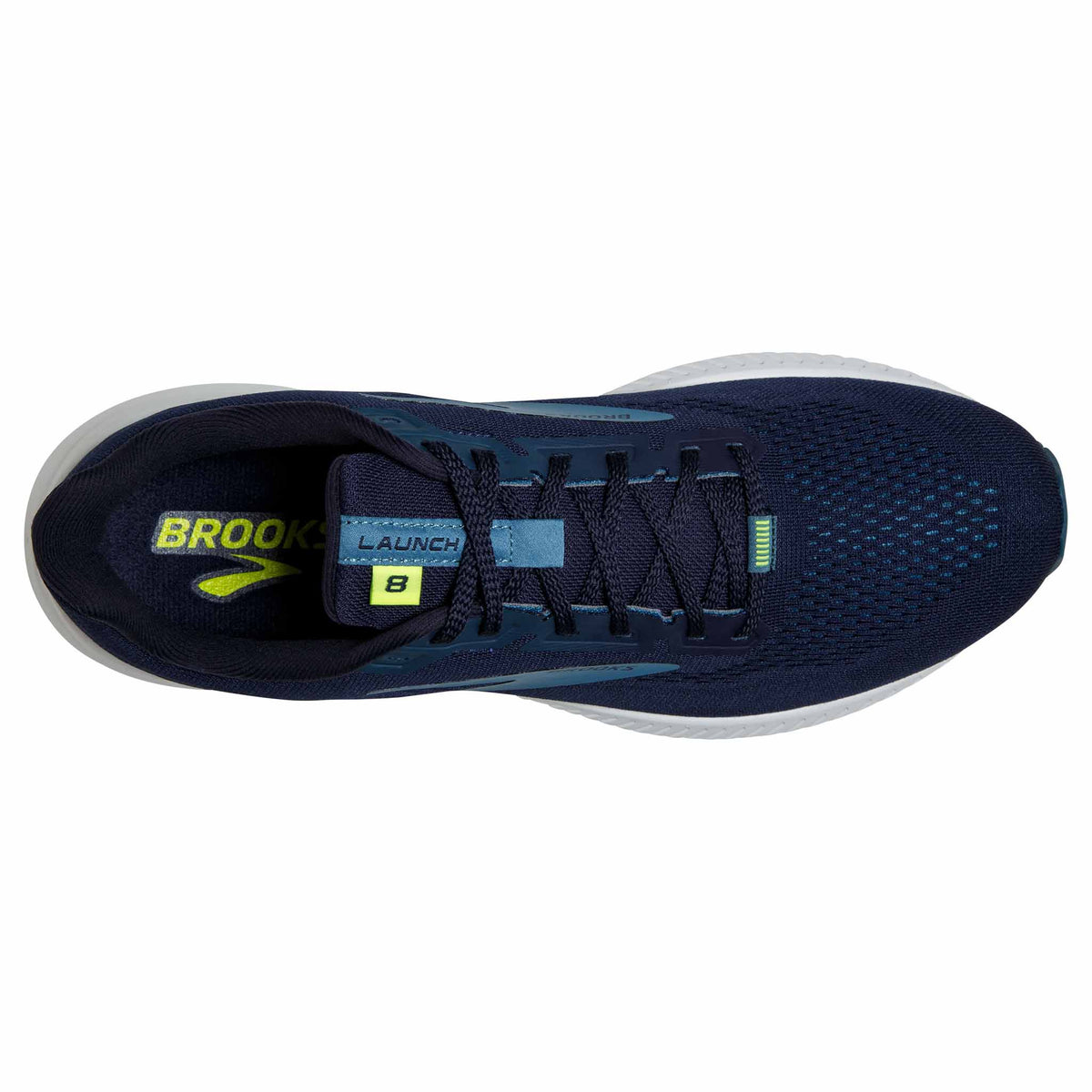 Brooks Launch 8 chaussures de course à pied pour homme - Peacoat / Legion Blue / Nightlife - Vue de haut