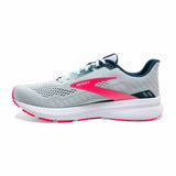 Brooks Launch 8 chaussures de course à pied pour femme - Ice Flow / Navy / Pink - côté