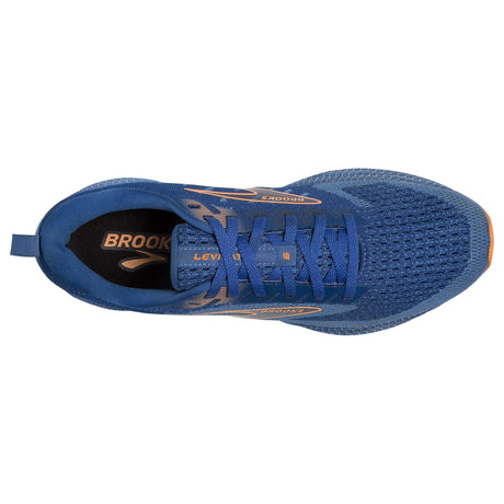 Brooks Levitate 6 souliers de course homme - Classic Blue / Orange empeigne