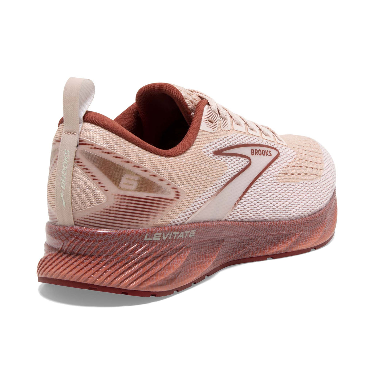 Brooks Levitate 6 souliers de course femme talon - Peach Whip / Pink