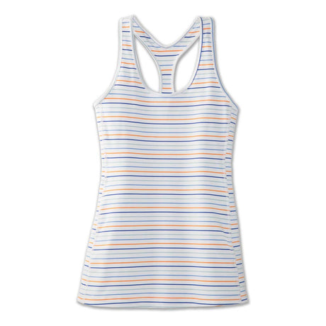 Brooks Pick-Up Tank Top camisole de course à pied sans manches femme blanc multi