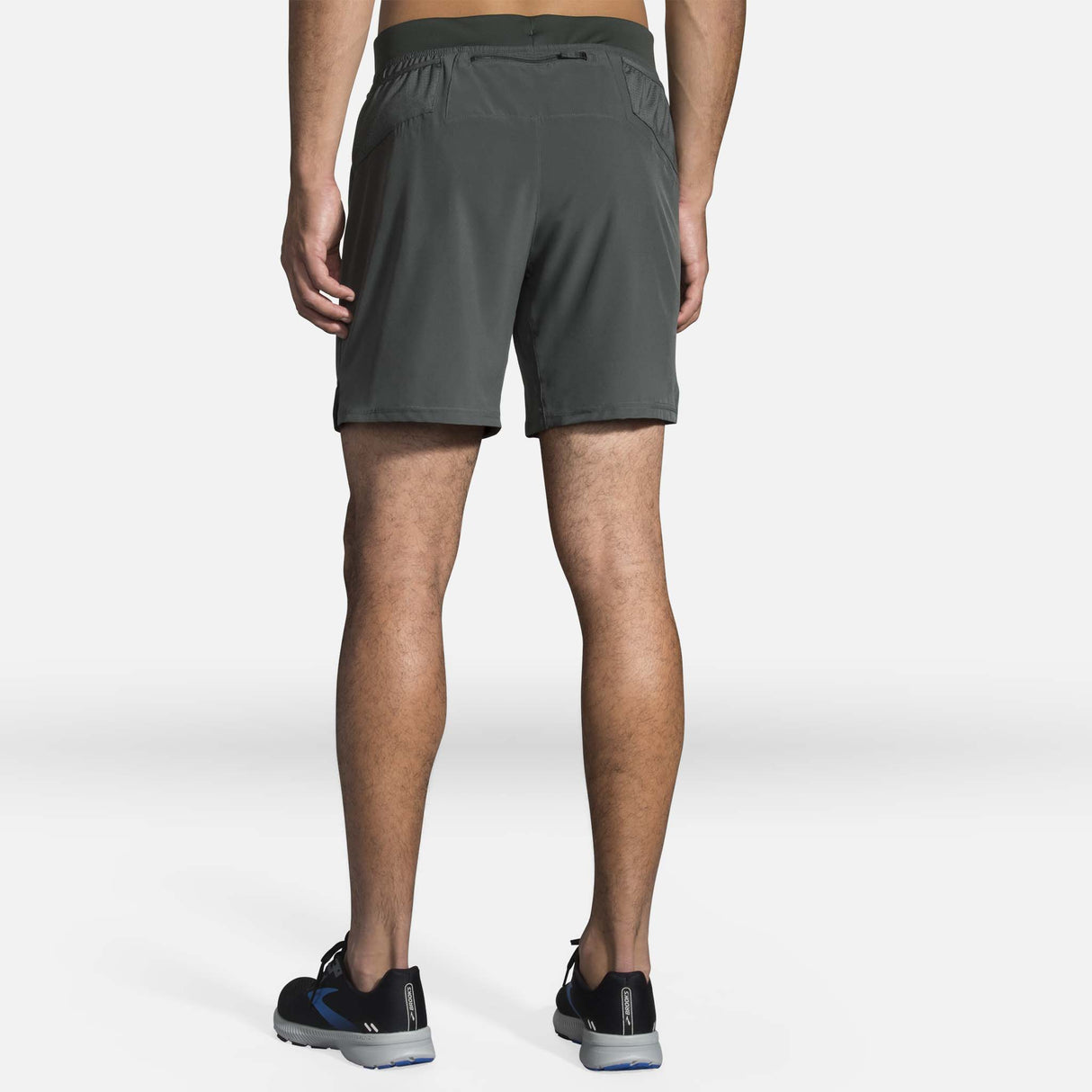 Brooks Sherpa 7 pouces short course dark oyster homme dos