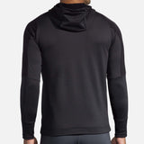 Brooks Notch Thermal Hoodie chandail de course à pied noir homme dos