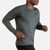 Brooks Notch Thermal chandail de course à manches longues dark oyster homme lateral