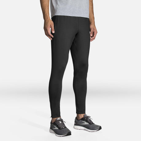 Pantalons jogger de course Brooks Spartan noir pour homme face