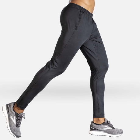 Pantalons jogger de course Brooks Spartan noir pour homme action