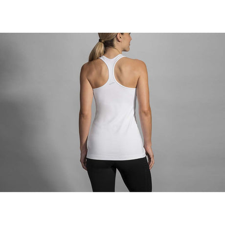Brooks Pick-Up Tank Top camisole de course à pied sans manches femme blanc rv