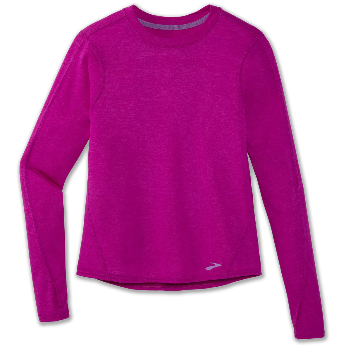 Brooks Distance chadail de course manches longues heather magenta pour femme 