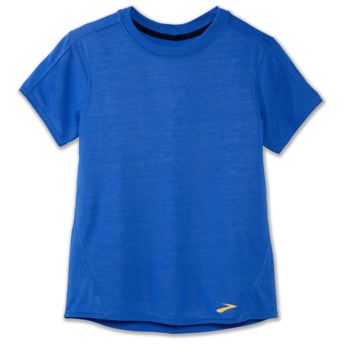 Brooks Distance t-shirt de course a manches courtes blue bolt pour femme