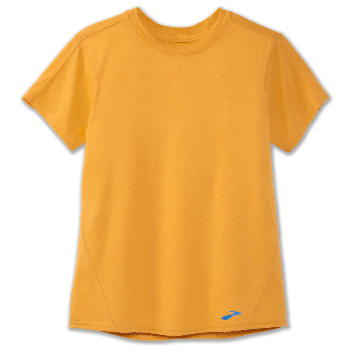 Brooks Distance t-shirt de course a manches courtes heather saffron pour femme 