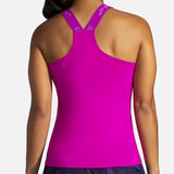 Brooks Pick-Up Tank camisole de course à pied magenta femme dos