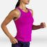 Brooks Pick-Up Tank camisole de course à pied magenta femme action