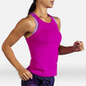 Brooks Pick-Up Tank camisole de course à pied magenta femme action