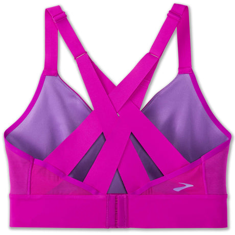 Brooks Drive Interlace Bra magenta heliotrope dos