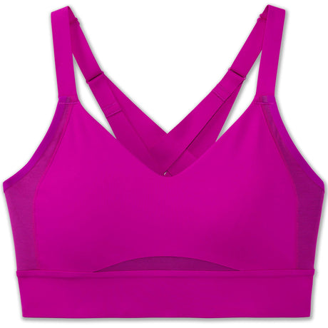 Brooks Drive Interlace Bra magenta heliotrope