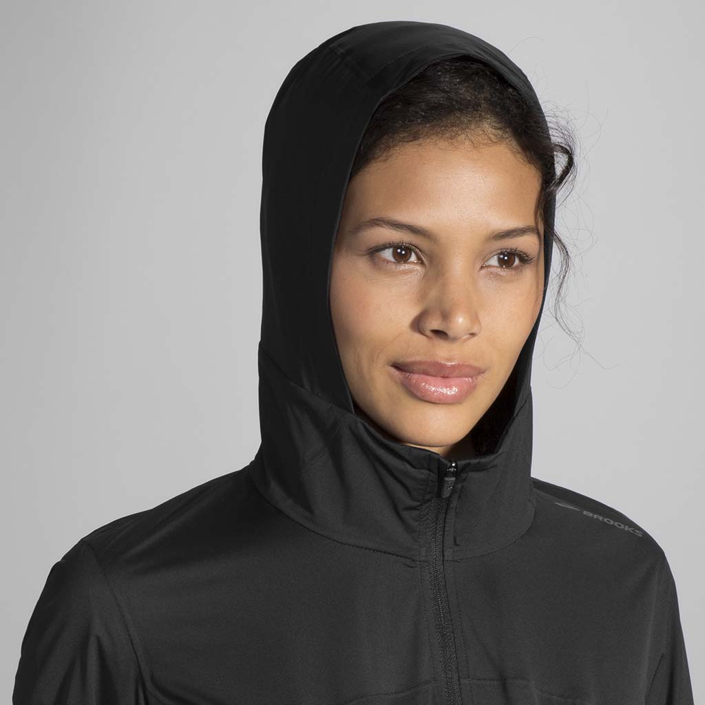 Brooks Hideout Jacket manteau de course a pied pour femme capuche