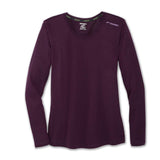 Brooks Distance t-shirt manches longues femme pourpre