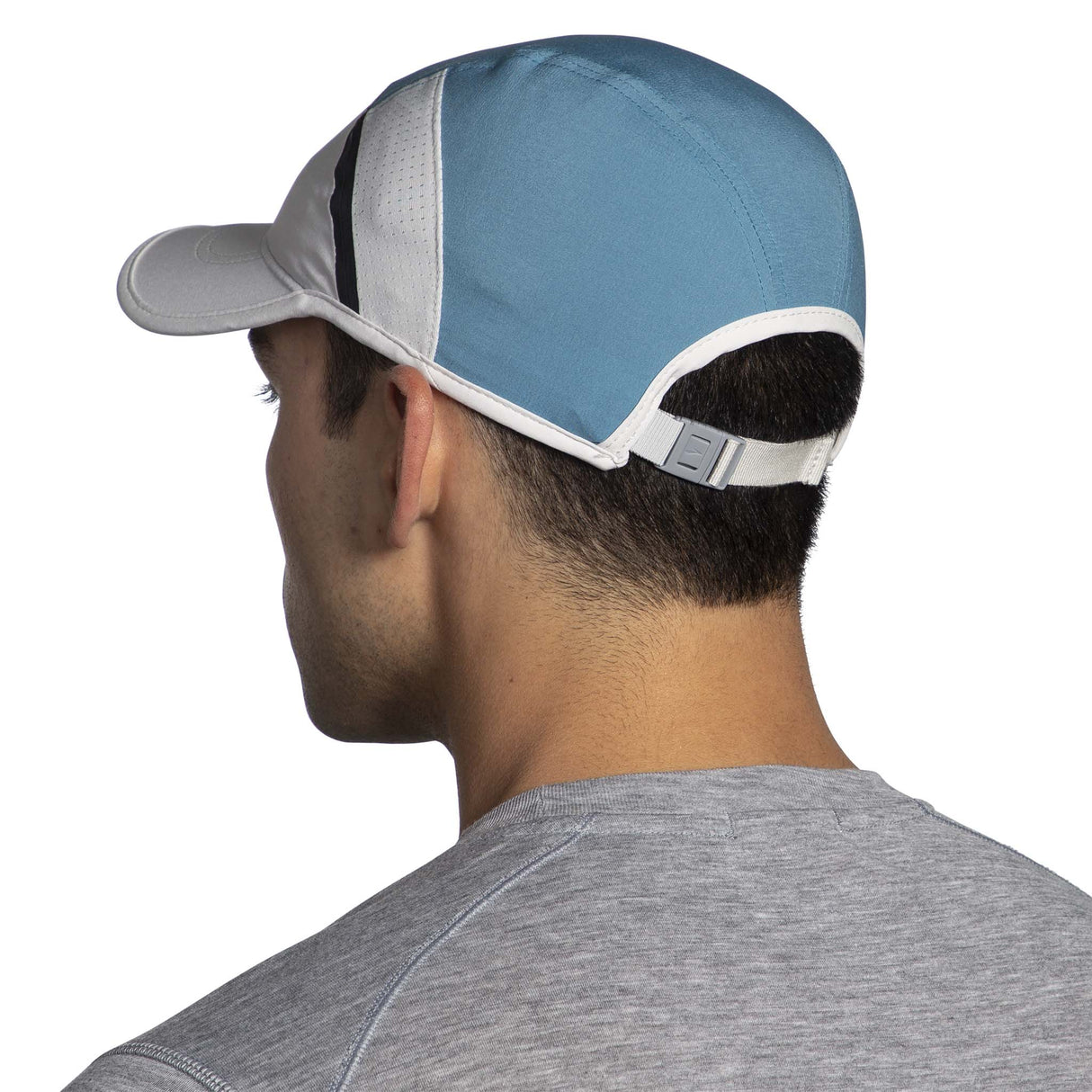 Brooks Running Base Hat casquette de course homme et femme live - Storm Blue/Light Pikes Peak dos