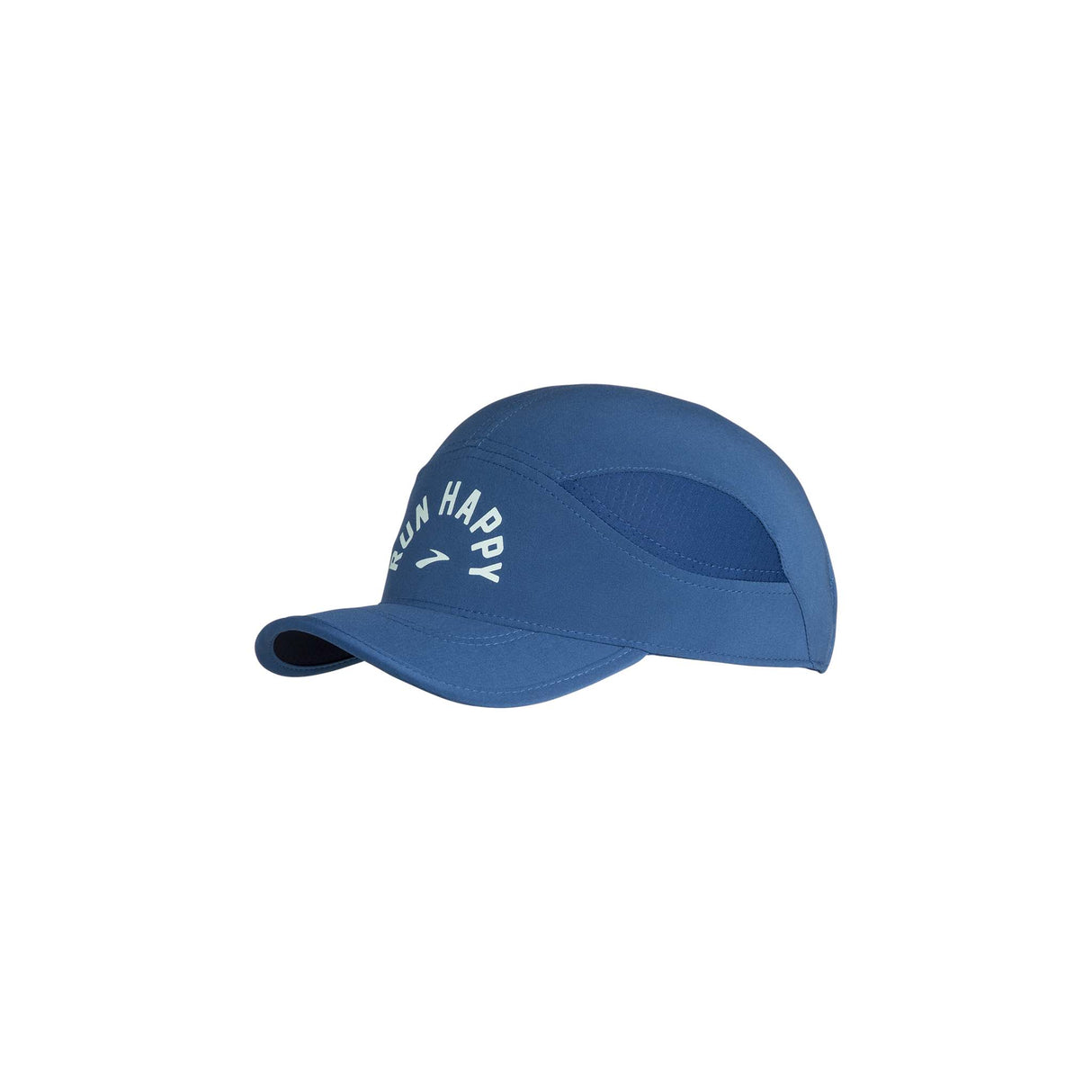 Brooks Chaser Hat casquette de course à pied unisexe - lateral - Blue Ash / Run Happy Arch