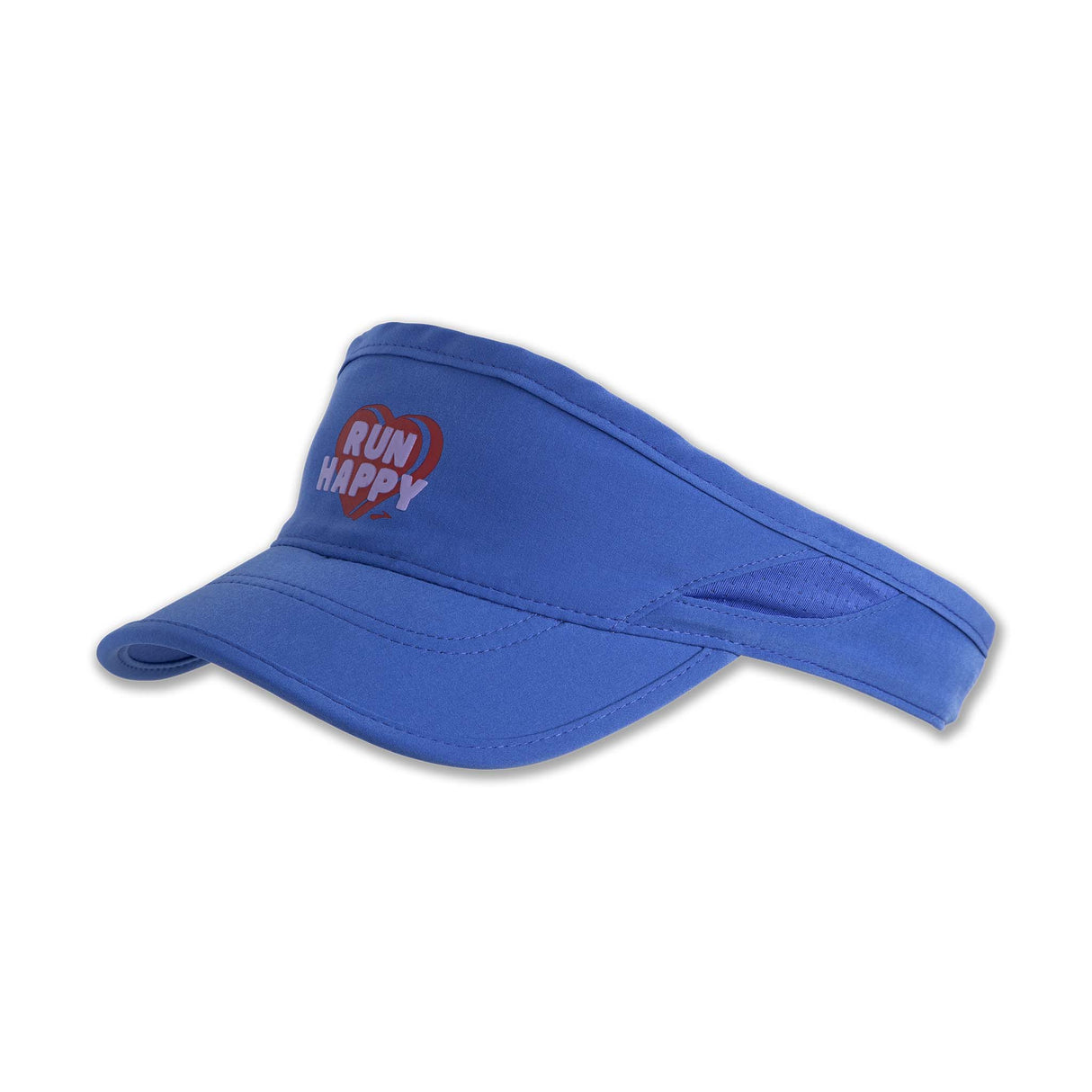 Brooks Chaser Visor visiere de course à pied unisexe bluetiful run happy lateral