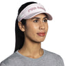 Brooks Chaser Visor visiere de course à pied unisexe face - Quartz / Light Mint / Run Happy