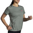 Brooks DIstance 2.0 t-shirt de course femme live-Dark Pebble