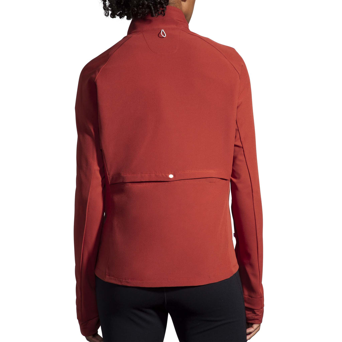 Brooks Fusion Hybrid Jacket manteau de course à pied copper run raisin  pour femme dos