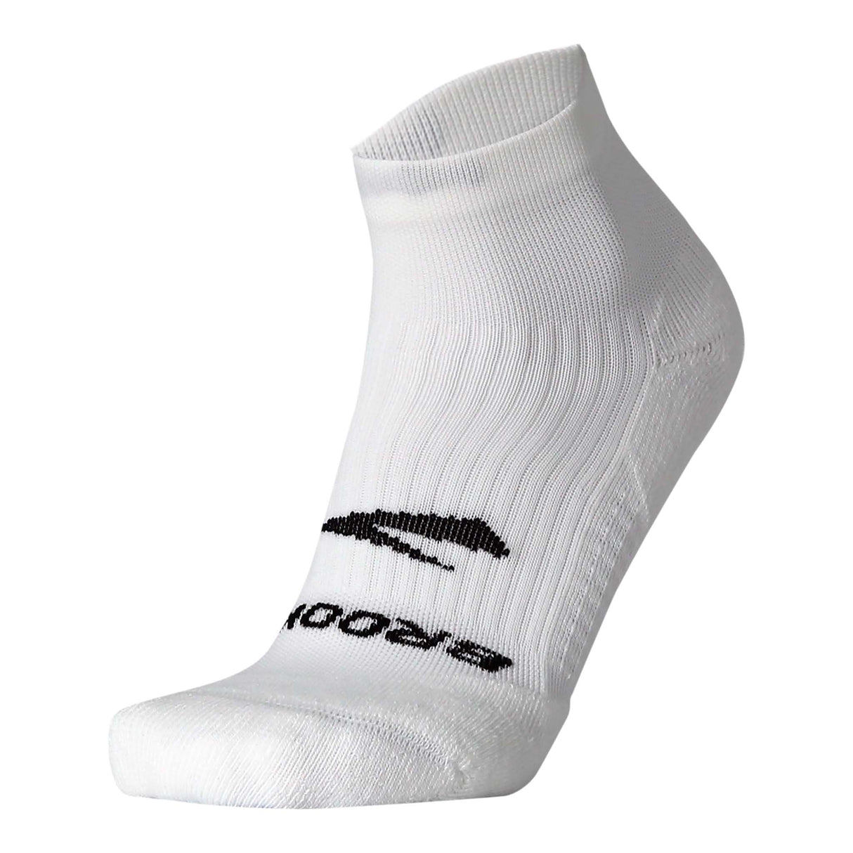 Brooks Ghost Quarter bas cheville de course unisexe blanc detail