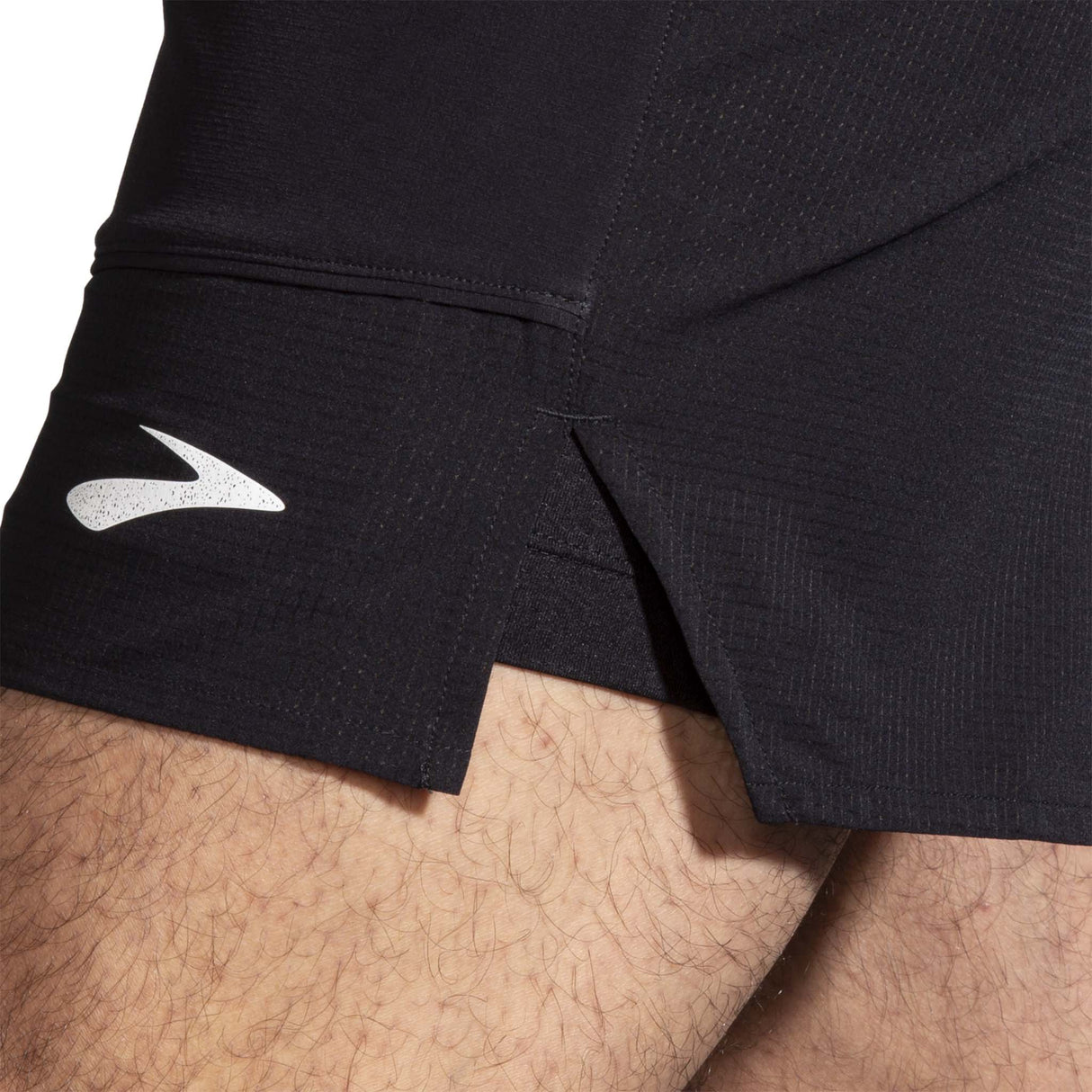 Brooks High Point short de course à pied 7 pouces avec cuissard homme cuisse -noir