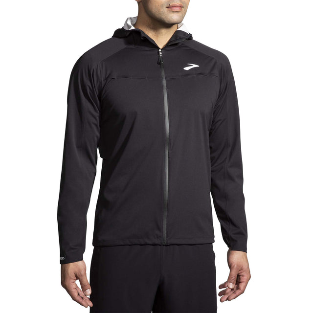 Brooks High Point Waterproof Jacket de course homme face - noir