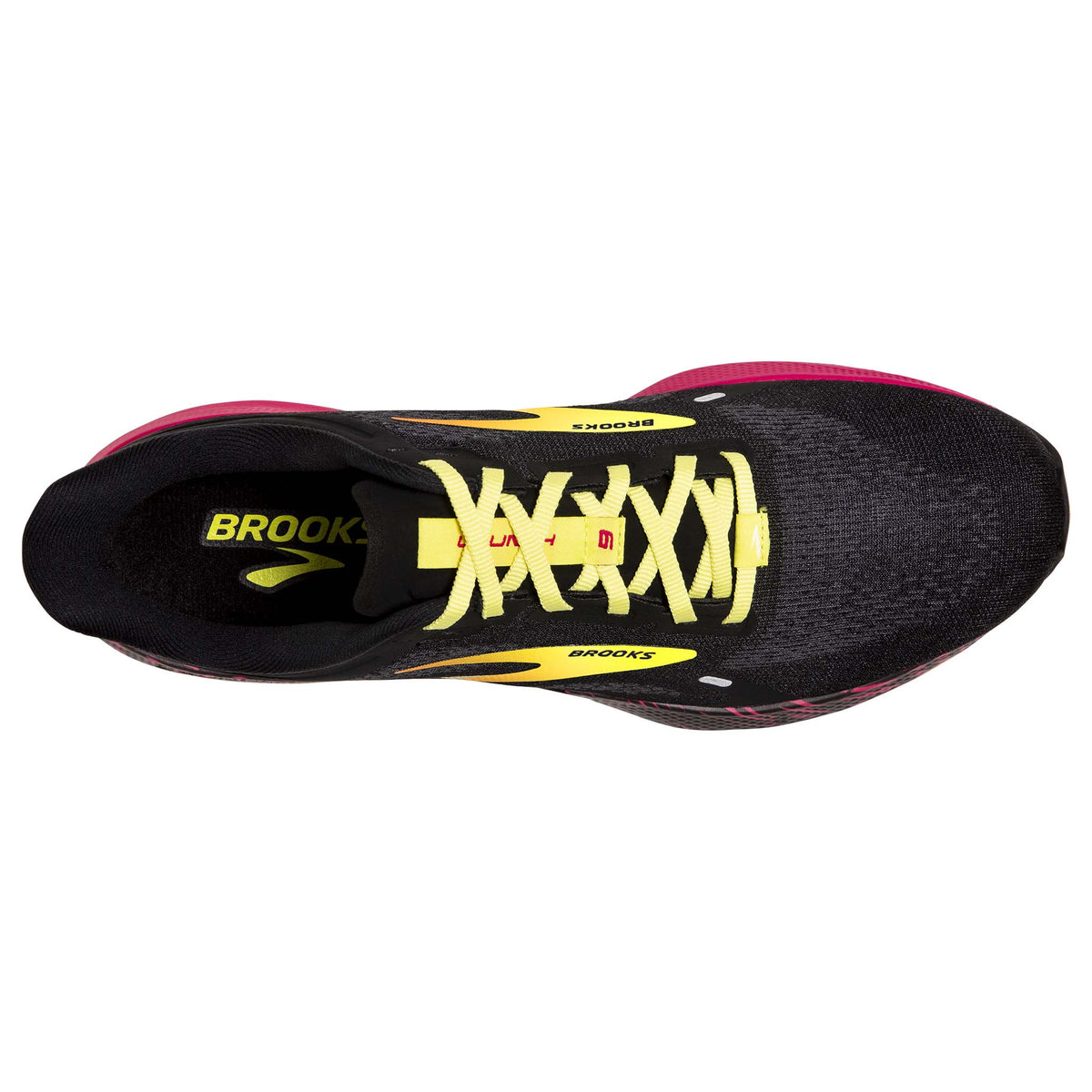 Brooks Launch 9 running homme empeigne- black pink yellow
