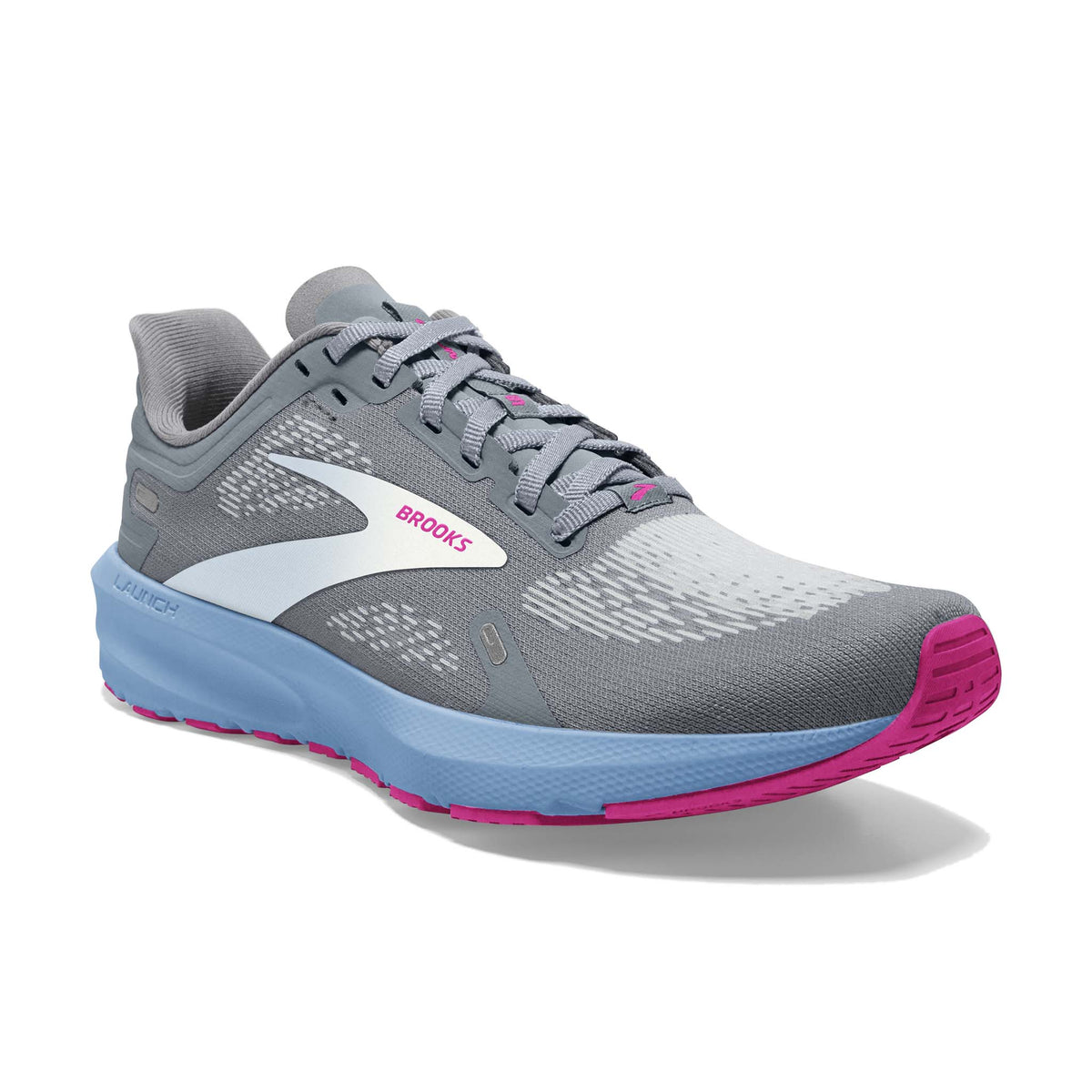 Brooks Launch 9 running femme pointe - grey blue pink