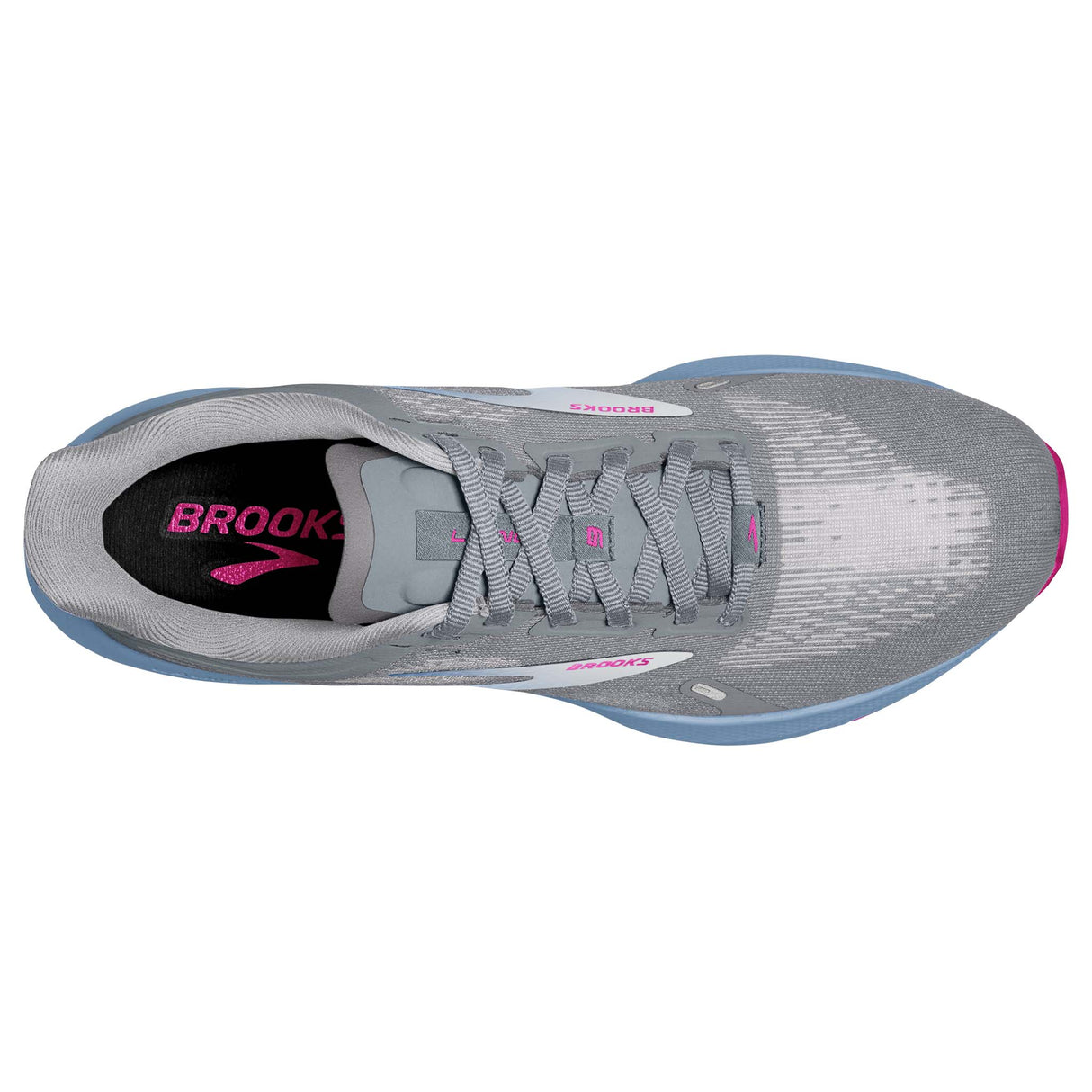Brooks Launch 9 running femme empeigne- grey blue pink