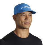 Brooks Lightweight Packable Hat casquette de course à pied bleu face