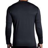 Chandail de course à pied à manches longues Brooks Notch Thermal 2.0 noir homme dos