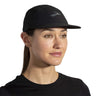 Casquette de course à pied Brooks Propel unisexe noir face 