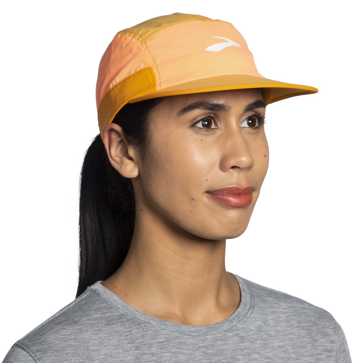 Casquette de course à pied Brooks Propel unisexe face -Live Wire / Sun Glow / Marigold