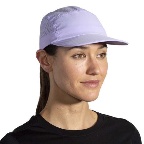 Casquette de course à pied Brooks Propel Mesh unisexe violet face