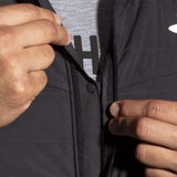 Brooks Shield Hybrid Jacket 2.0 manteau de course à pied noir homme detail fermeture