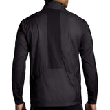 Brooks Shield Hybrid Jacket 2.0 manteau de course à pied noir homme dos
