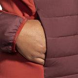 Brooks Shield Hybrid Jacket 2.0 manteau de course à pied run raisin copper femme pochette