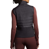 Brooks Shield Hybrid 2.0 Veste sans manches de course à pied noir femme dos