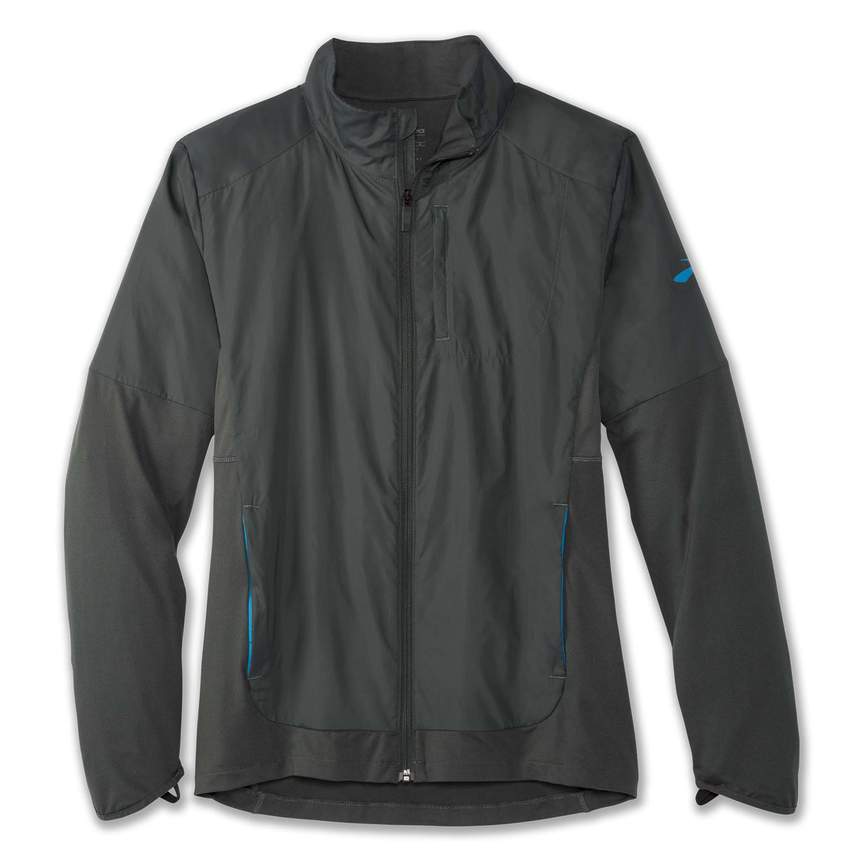 Brooks Fusion Hybrid Jacket manteau de course à pied dark oyster homme