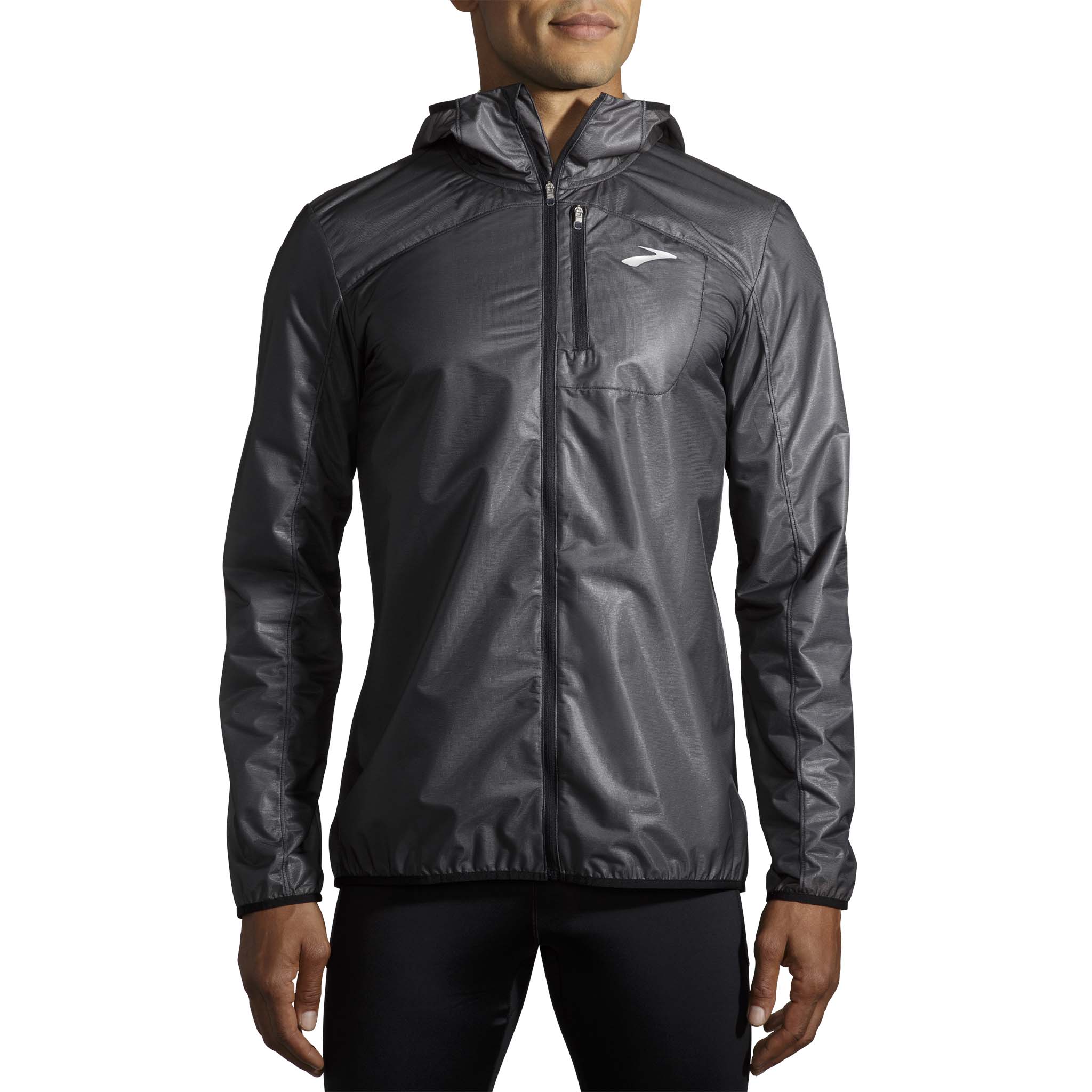 Brooks running on sale jacket mens