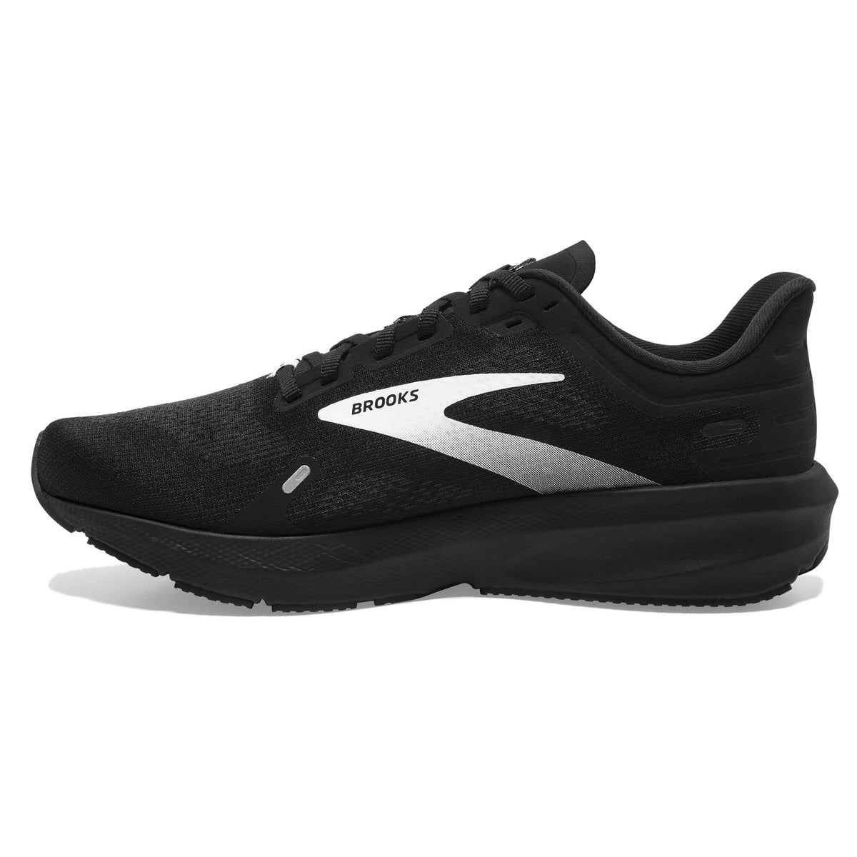 Brooks Launch 9 chaussures de course à pied noir blanc pour homme lateral