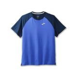 Brooks Within T-shirt de course à pied à manches courtes pour homme bluetiful indigo rush