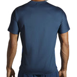 Brooks Within T-shirt de course à pied à manches courtes pour homme bluetiful indigo rush dos
