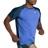 Brooks Within T-shirt de course à pied à manches courtes pour homme bluetiful indigo rush action