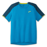 Brooks Atmosphere T-shirt de course electric blue alpine pour homme 