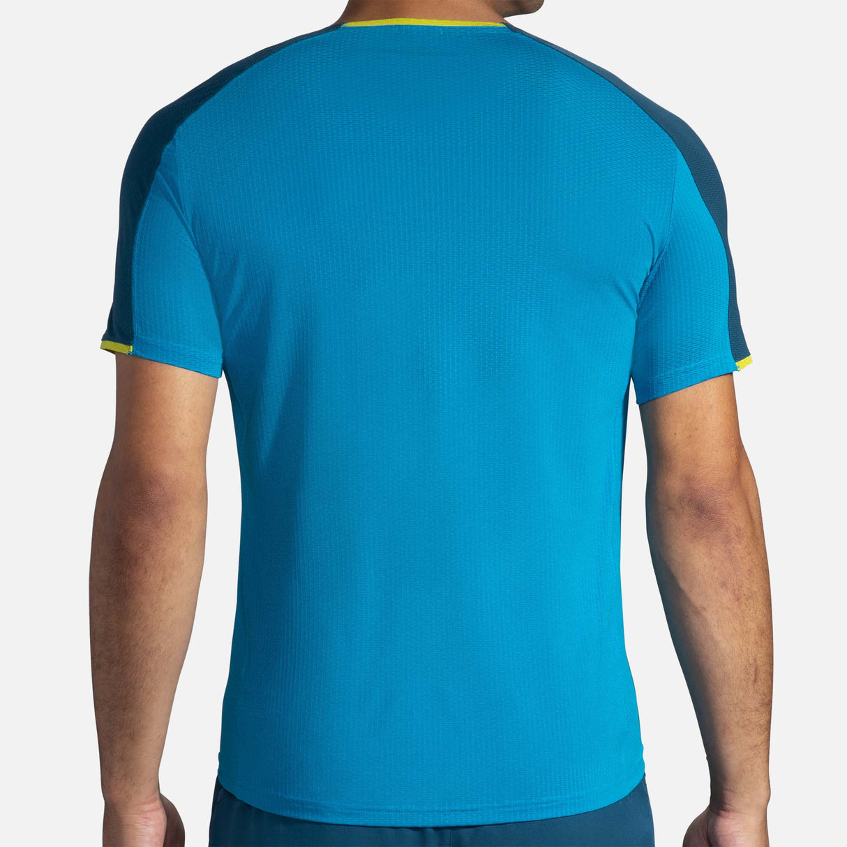 Brooks Atmosphere T-shirt de course electric blue alpine pour homme dos